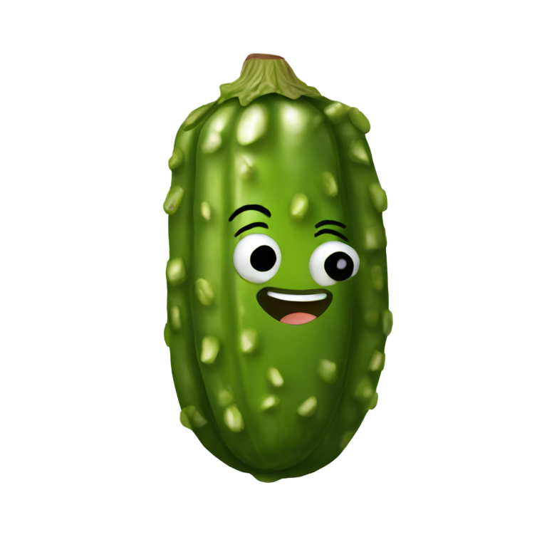 genmoji : un cornichon
