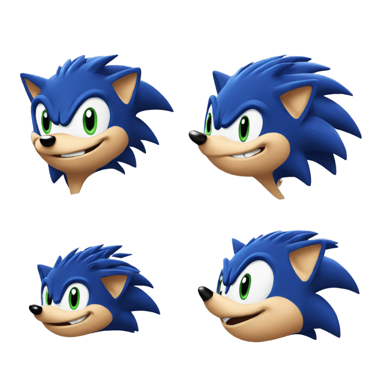 genmoji : Sonic the hedgehog as a real hedgehog
