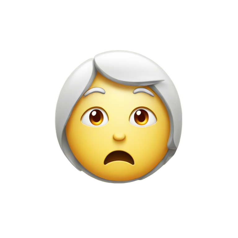 genmoji: a stressed emoji with red numbers surrounding it