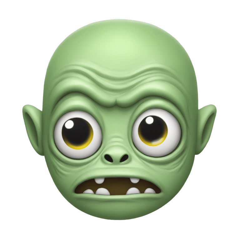 genmoji : ugly alien trying to park