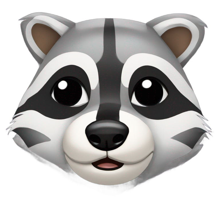 genmoji : Raton laveur pleurant avec une seule larme