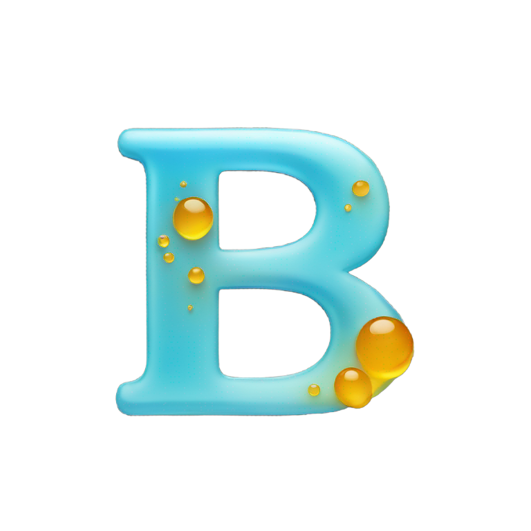 genmoji: Letter b made out of bromine
