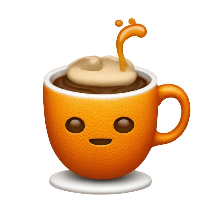 genmoji : café à l'orange