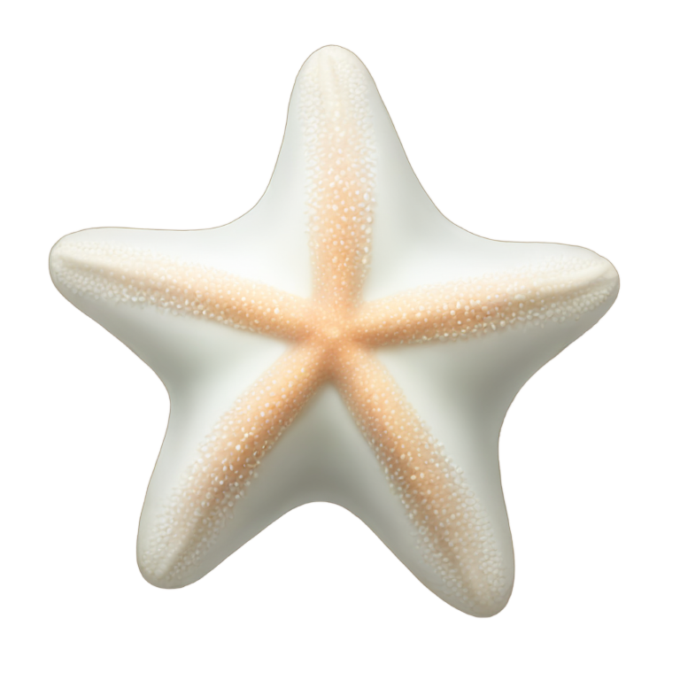 genmoji：white sea star