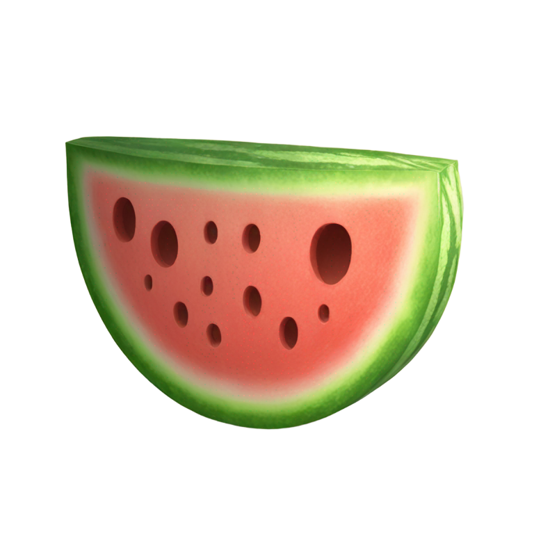 genmoji：one piece of watermelon