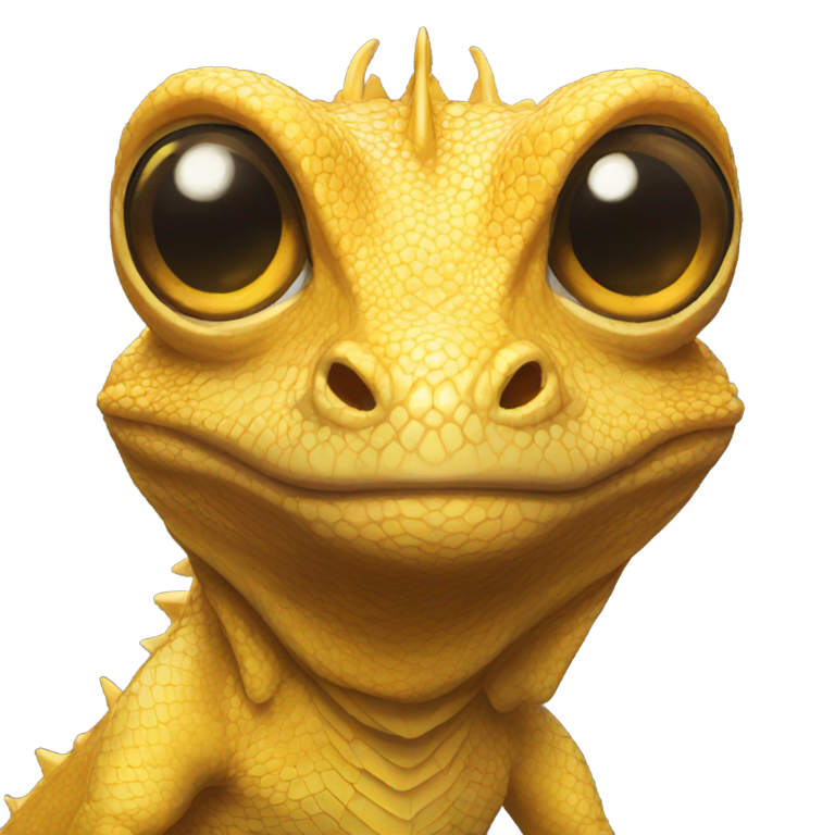 genmoji：Golden Lizard king
