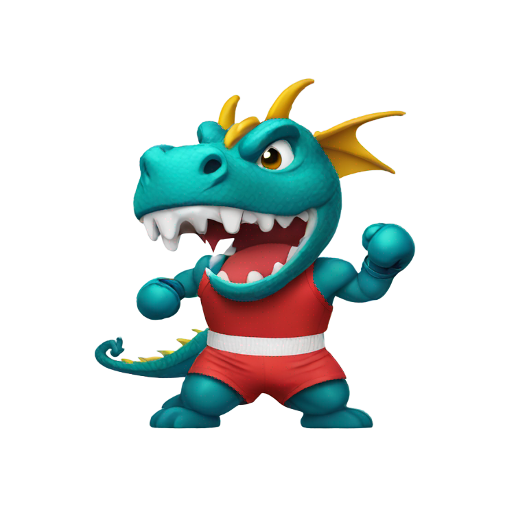 絵文字：ボクシングのドラゴン