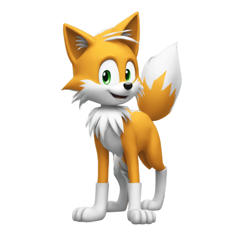 genmoji : Fusion de Tails le renard et Sonic