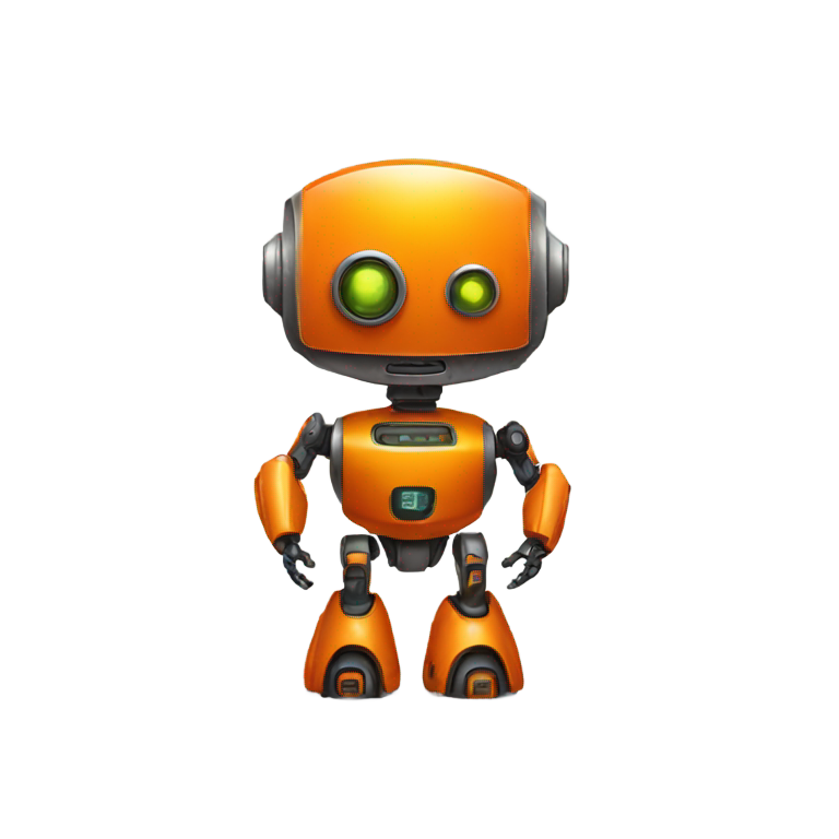 genmoji：橙色机器人