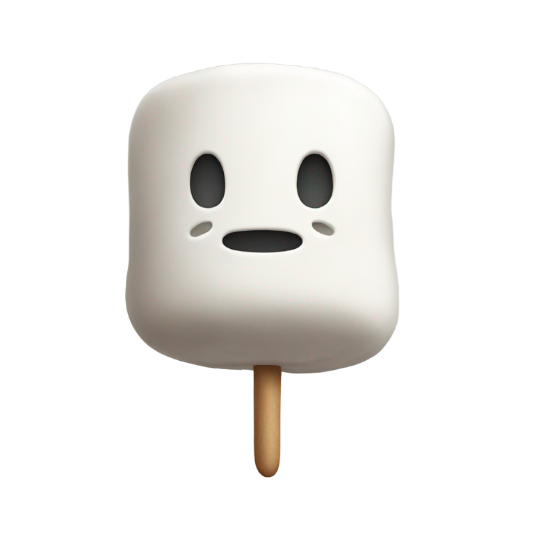 genmoji : Guimauve, sans visage
