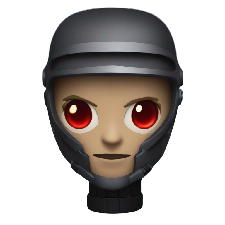 絵文字：Star Wars sith trooper with red lightsaber
