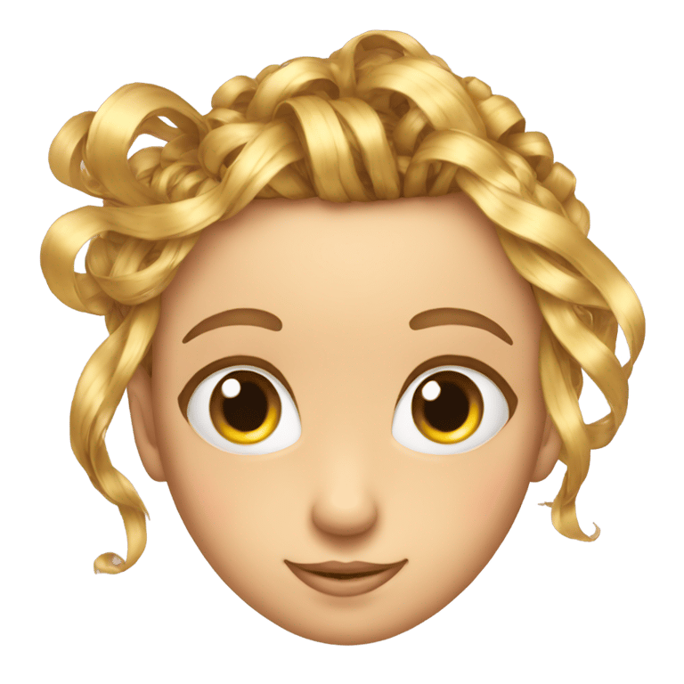 genmoji : Ribbons in our hair and our eyes gleamed mean