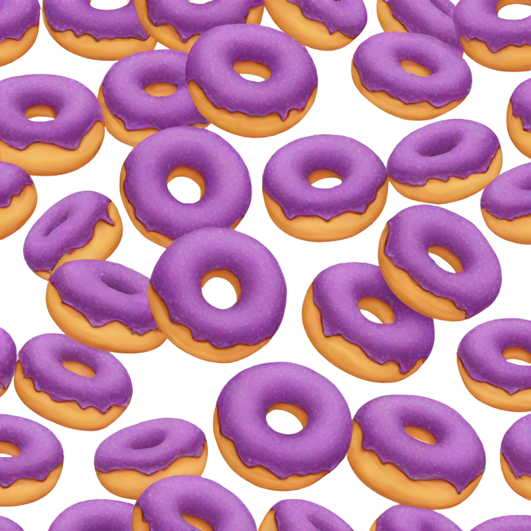 genmoji: Amethyst donut
