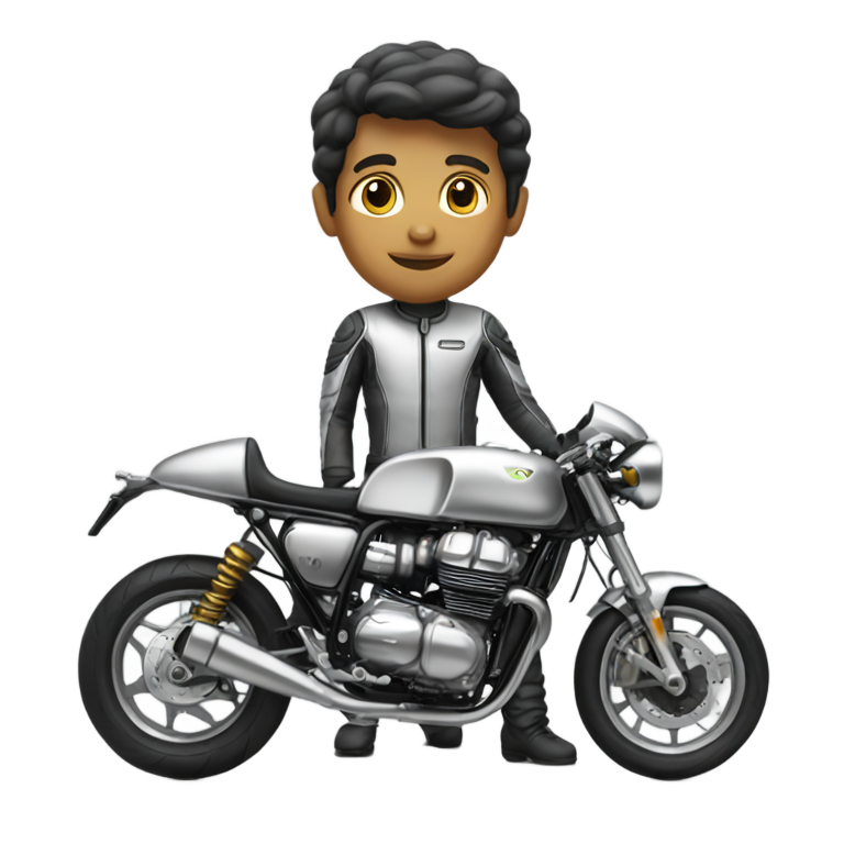 genmoji：银色咖啡馆赛车