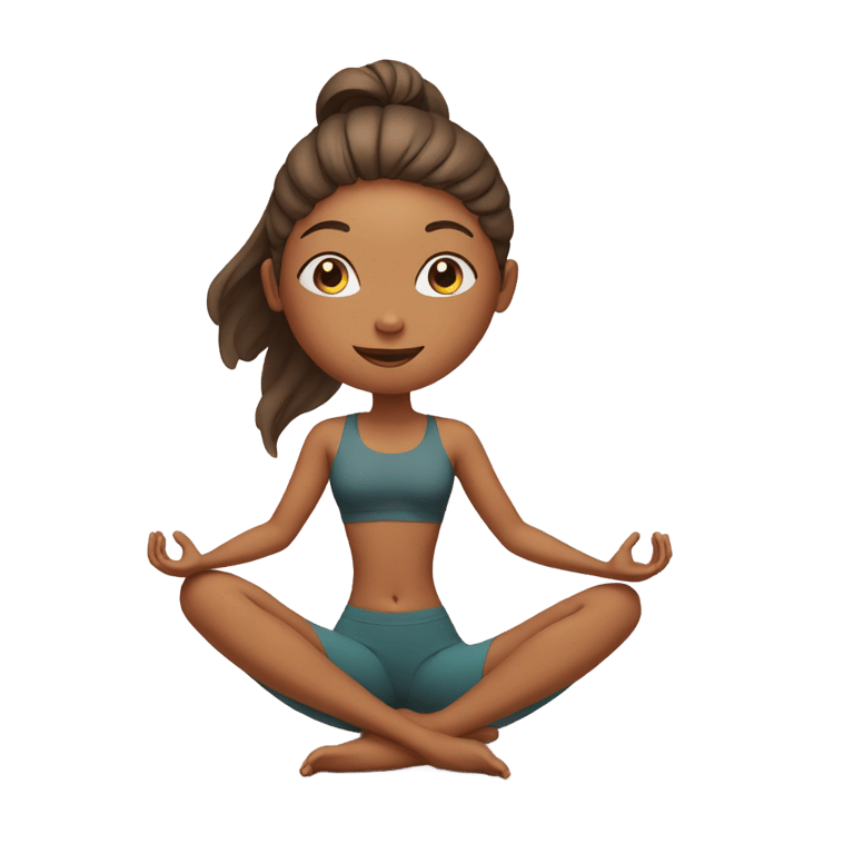絵文字：yoga girl