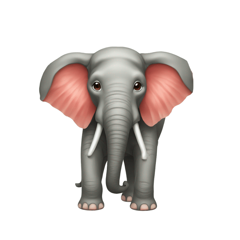 genmoji：奇妙的象：象皮像草莓，头上长着叶子