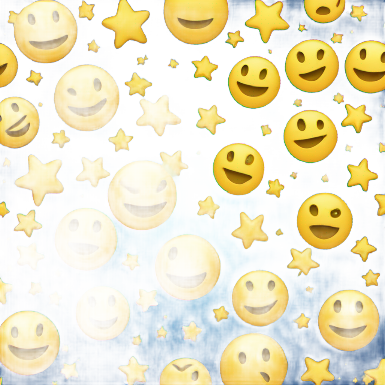 genmoji：一个眼睛是蓝色星星的笑脸