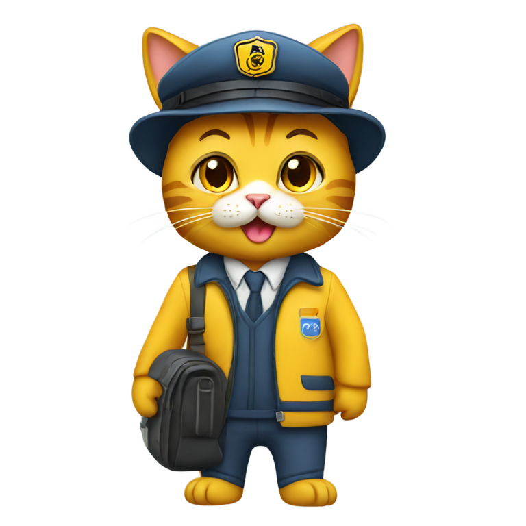 genmoji : Conducteur de bus scolaire chat