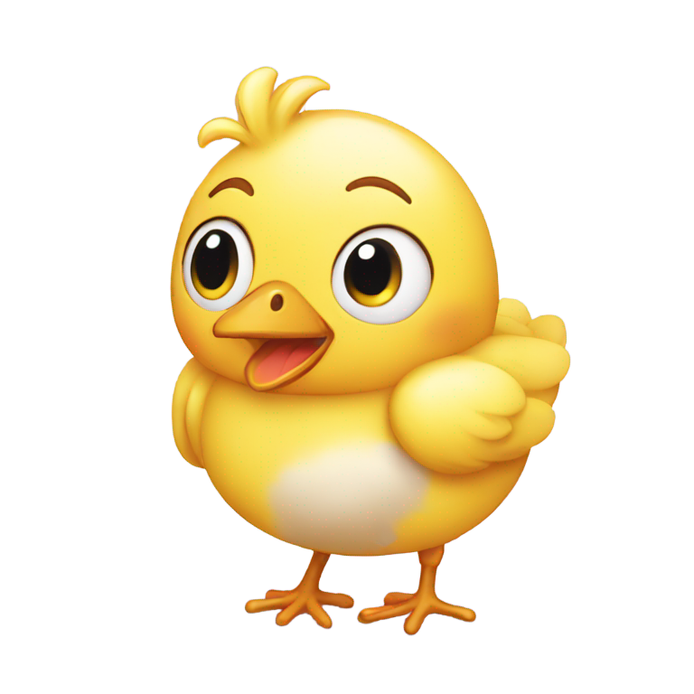 genmoji : Poussin avec un pénis