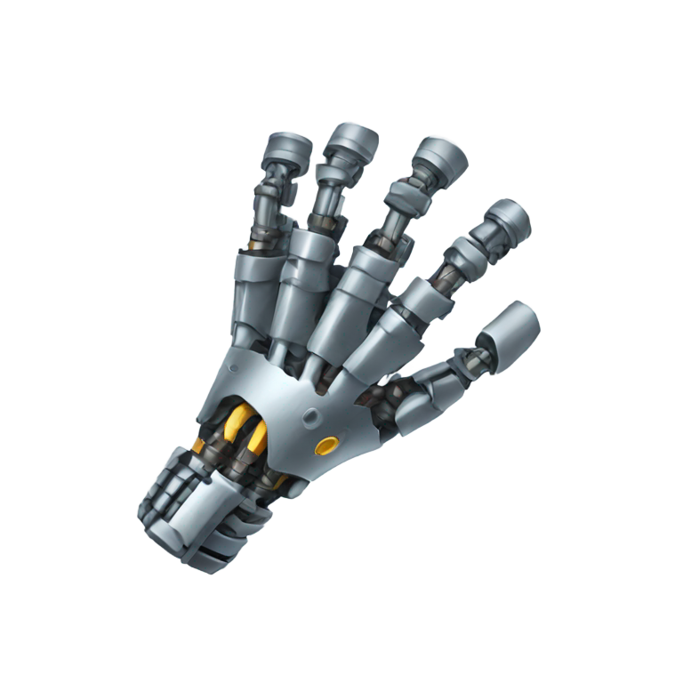 genmoji: Mechanical Hand. ios styling