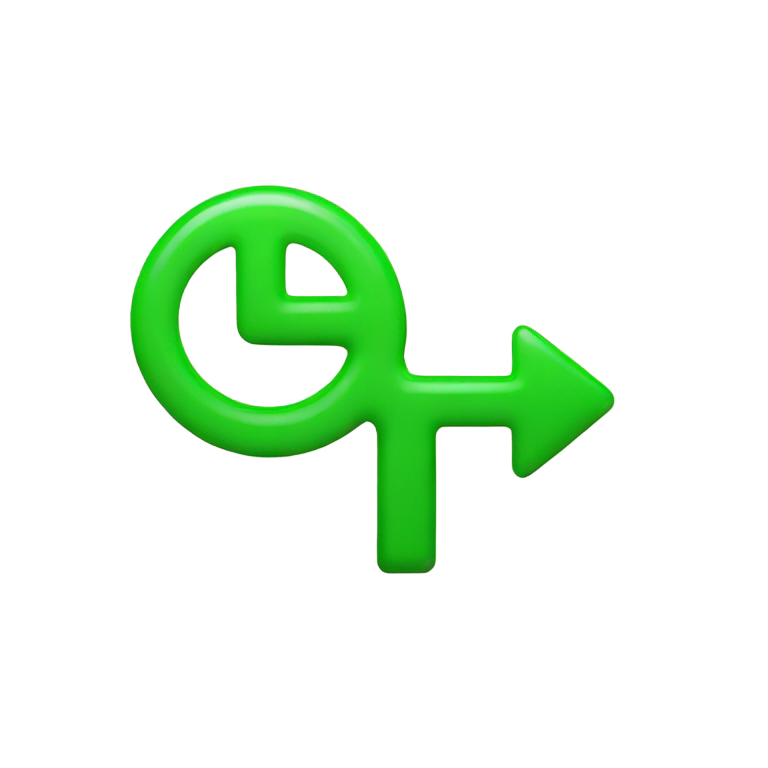 genmoji: green double tick mark on top