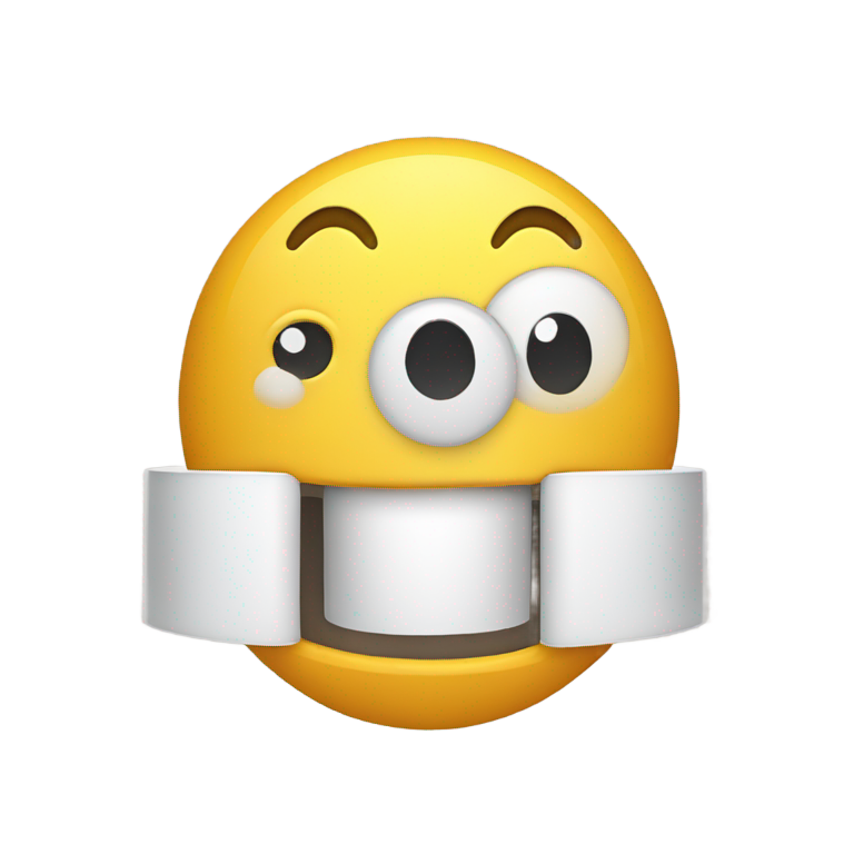 絵文字：normal emoji sucking on cylinder object in mouth