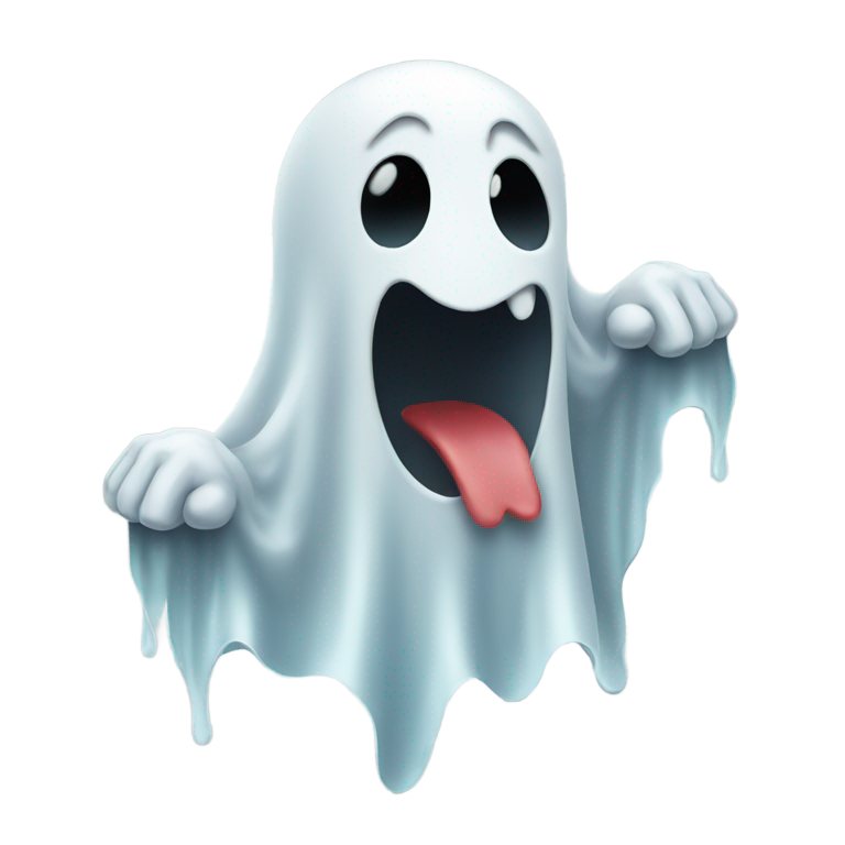 genmoji：鬼魂捂嘴
