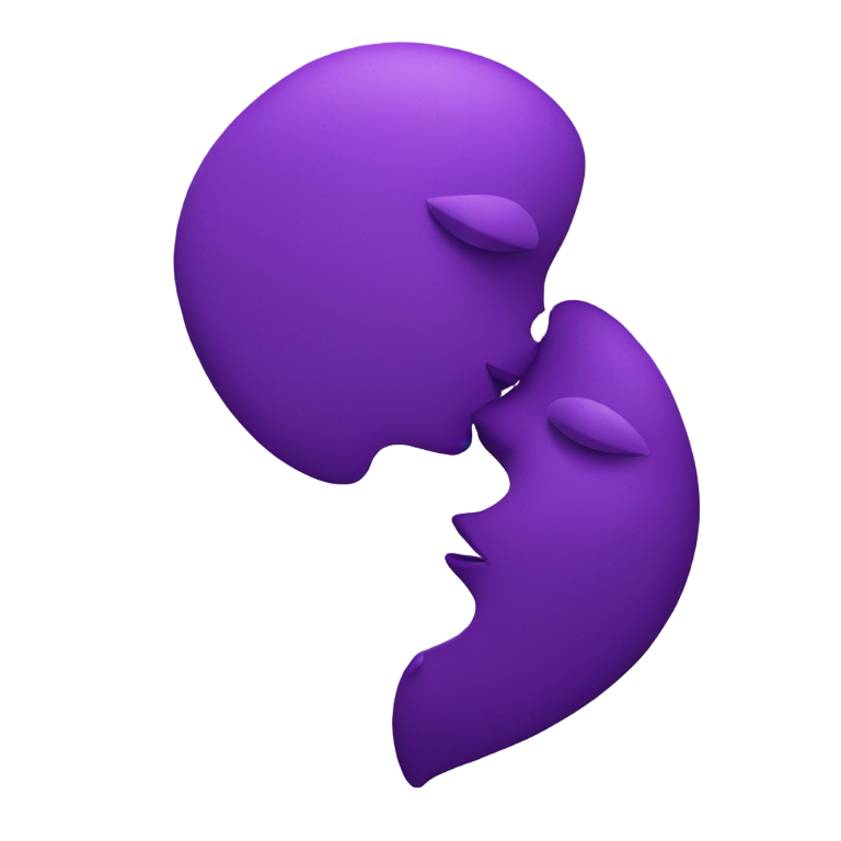 genmoji：紫色之吻