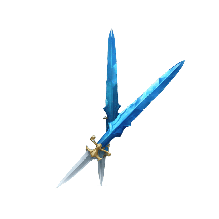 genmoji: saphire daggers