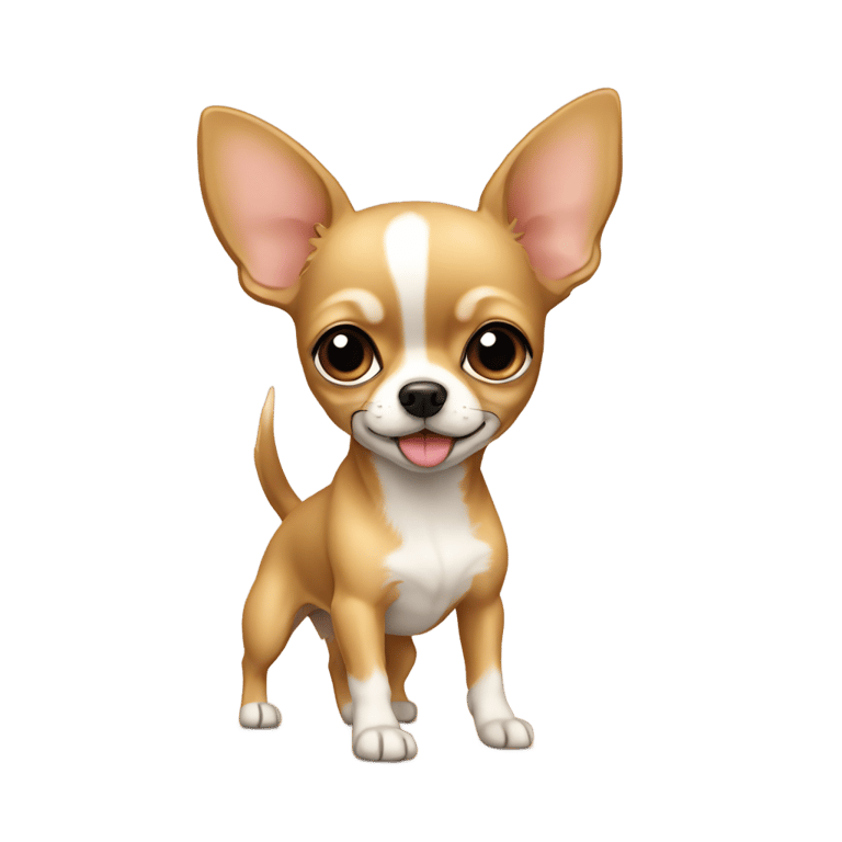 絵文字：Small tan chihuahua and