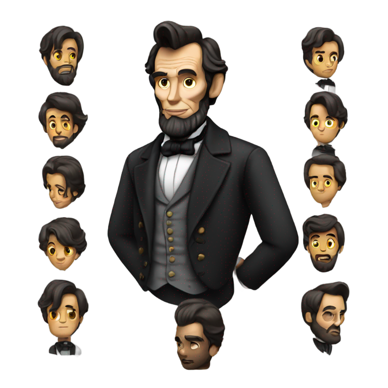 genmoji：Abraham Lincoln Movie