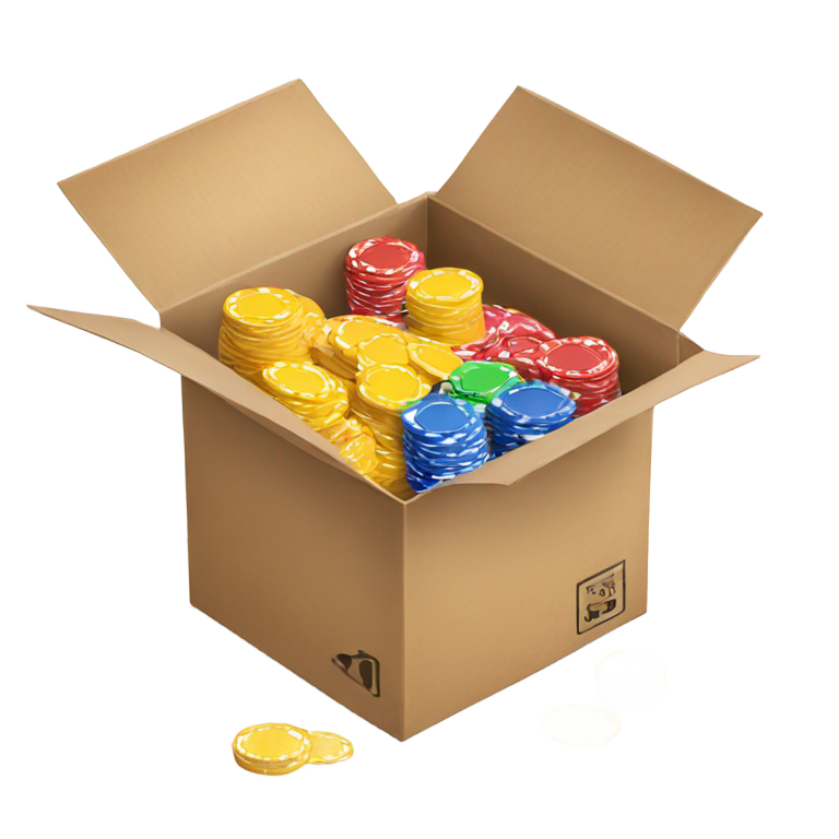 genmoji：Box with poker chips