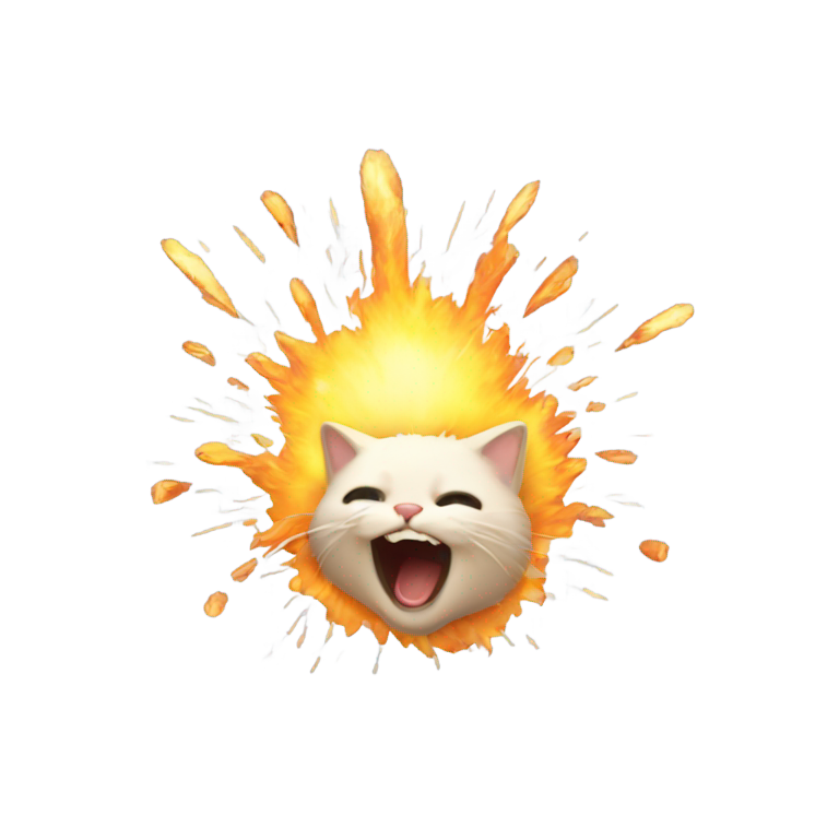 genmoji: exploding kitten