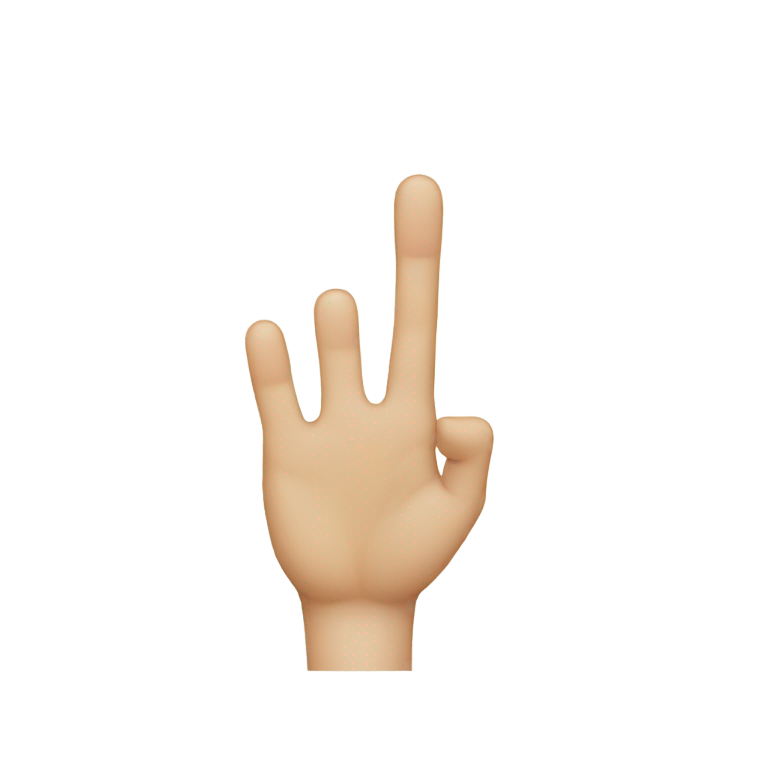 genmoji: Korean lucky finger symbol