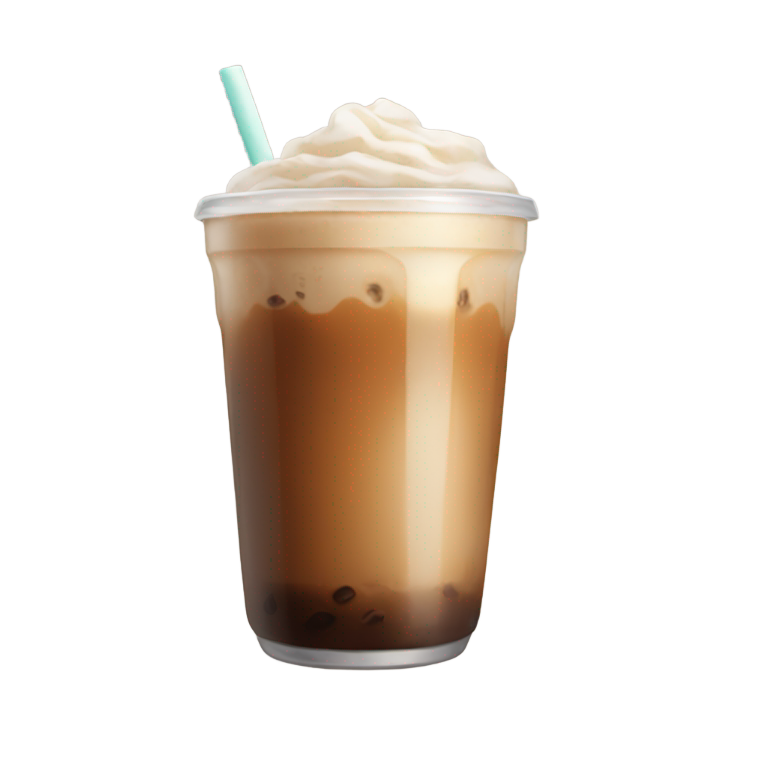 genmoji: ice coffee