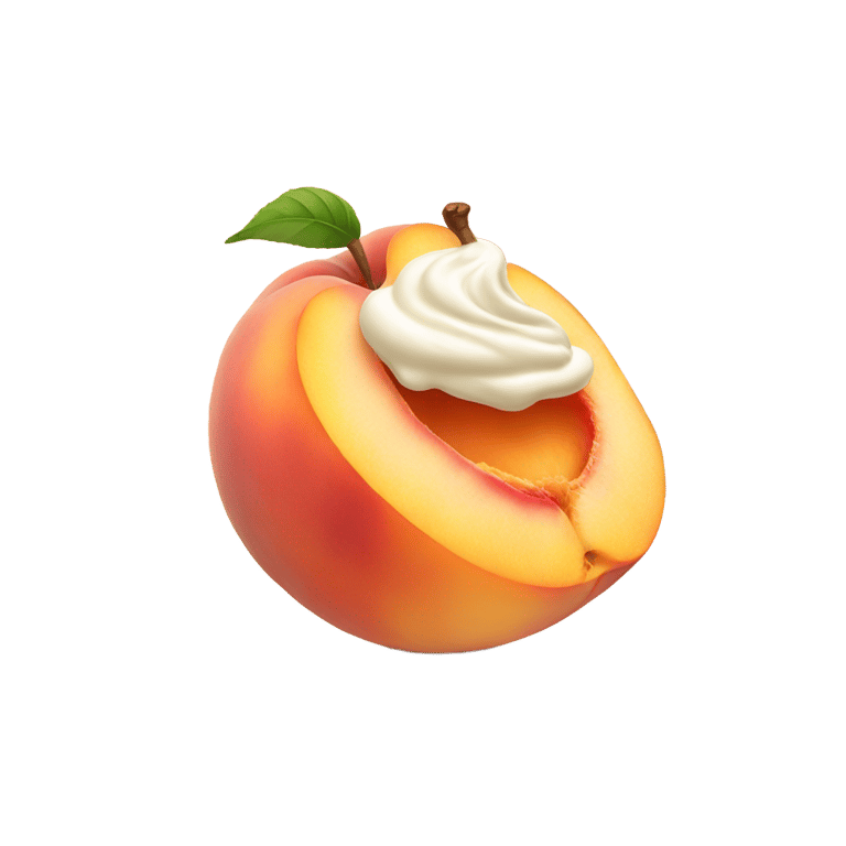 genmoji：桃子奶油