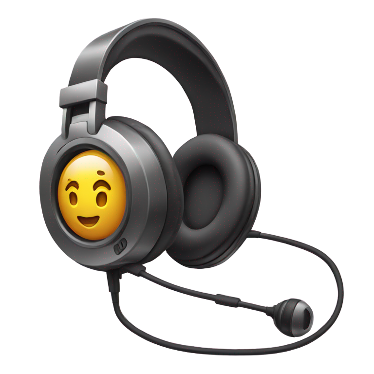 genmoji：带麦克风的耳机播客