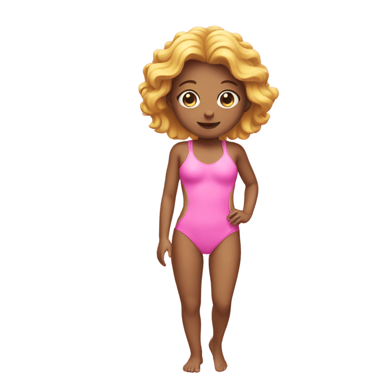genmoji：粉色泳衣