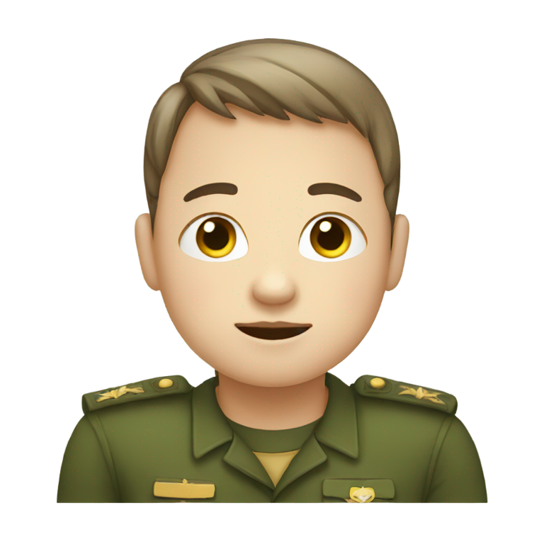genmoji: Saluting face with Down syndrome