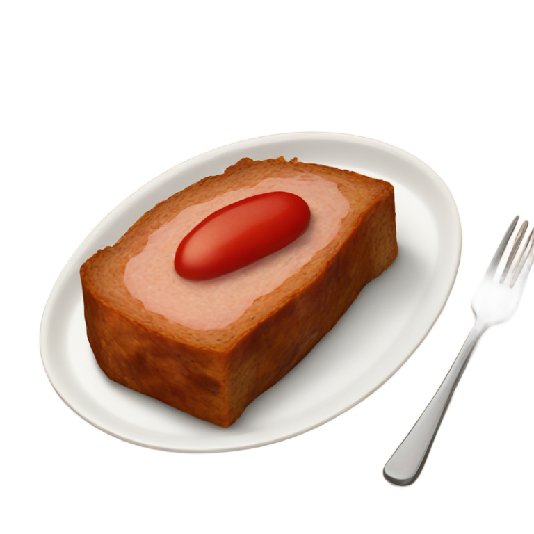 絵文字：ミートローフのスライス