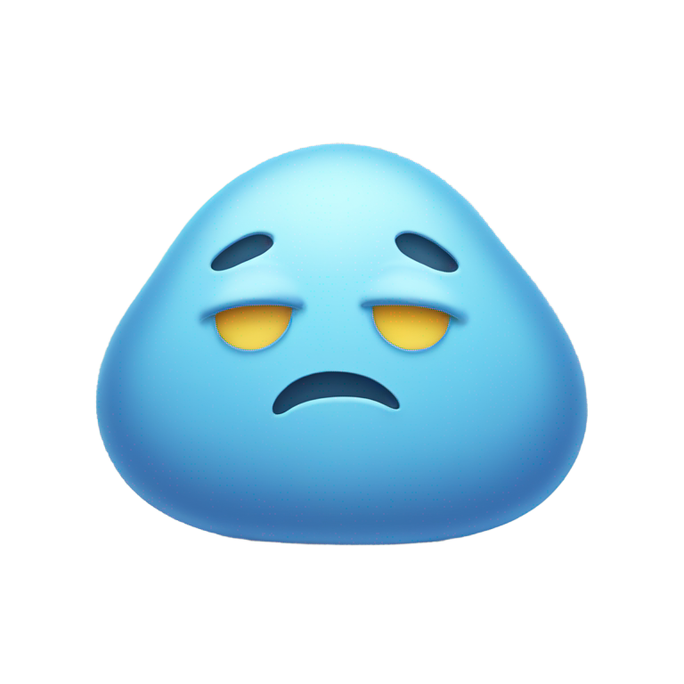 genmoji：悲伤的黏液怪