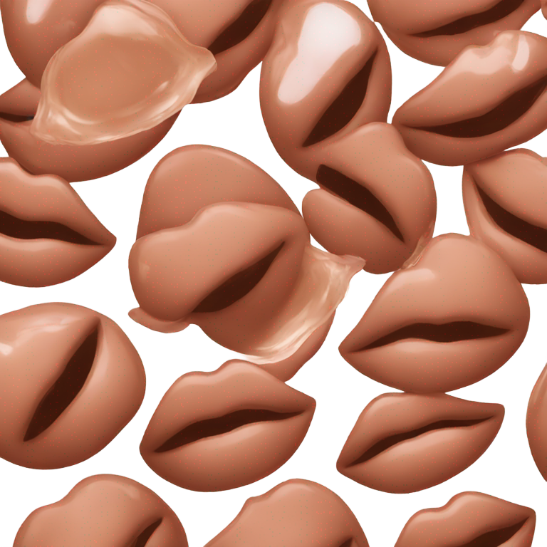 genmoji : Gloss à lèvres marron