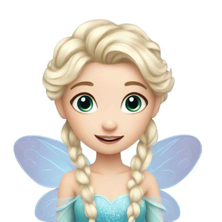 genmoji : Une mignonne petite fée inspirée par Elsa