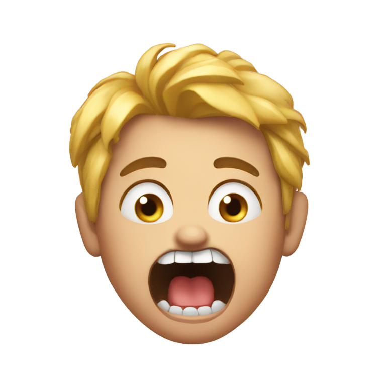genmoji : Effrayé, rongeant les ongles