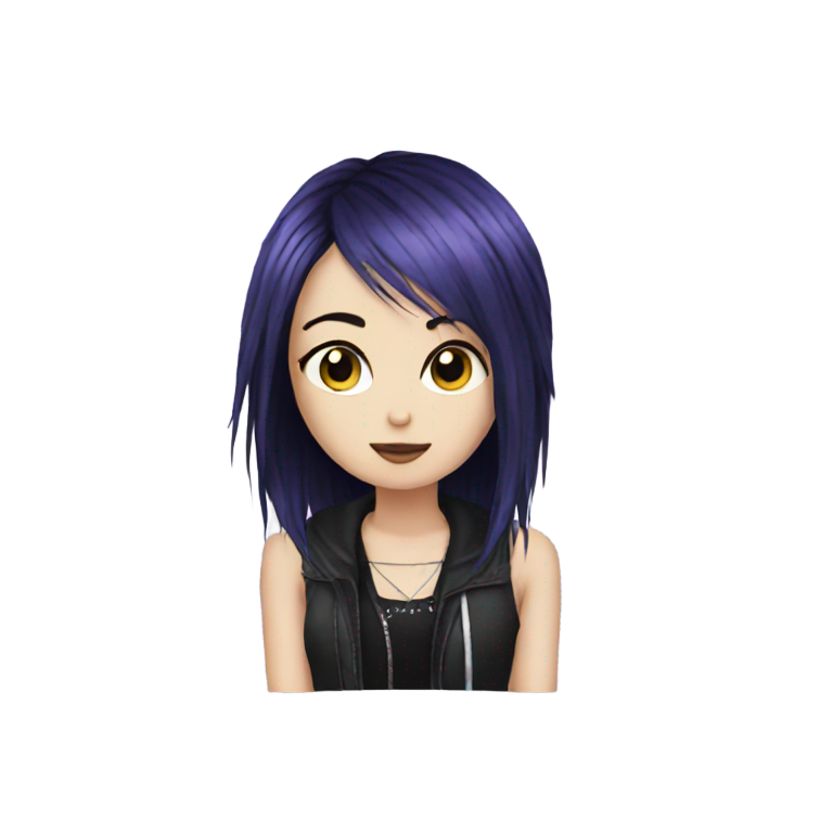 genmoji: alt emo girl