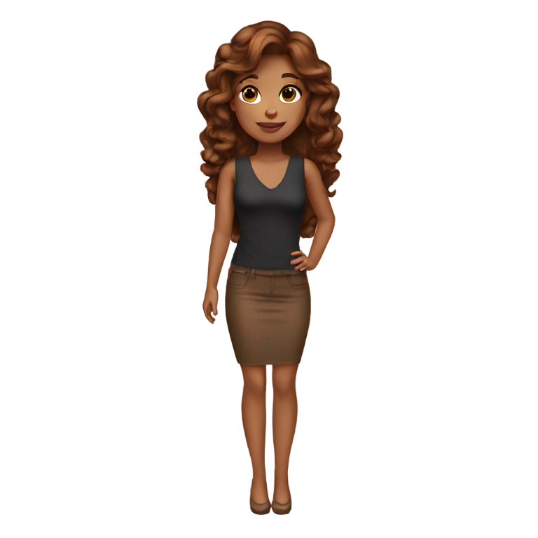genmoji : Fille d'anniversaire aux cheveux bruns