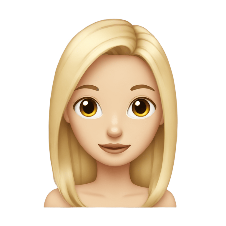 genmoji : blonde girl with a siamese cat