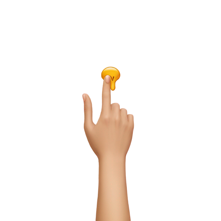 絵文字：指が膣の上に