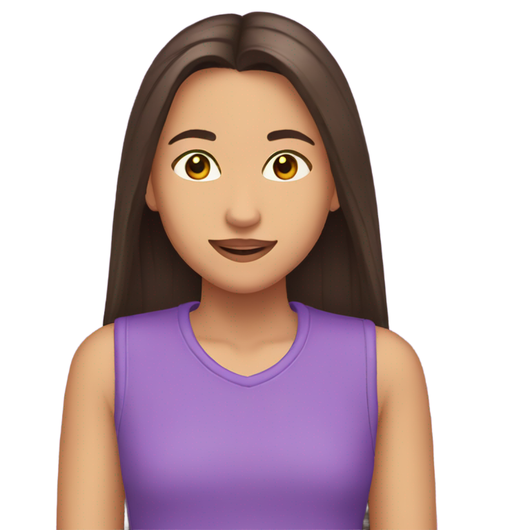 genmoji : Cœur violet Olivia Rodrigo