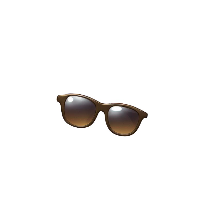 genmoji : Un visage de cookie sans pépites de chocolat, portant des lunettes de soleil et ayant l'air cool. Pas de sourire, plein de swag et d'attitude.